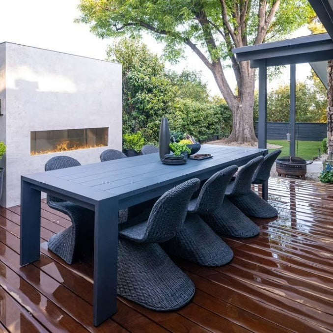 48" Kalea Bay Outdoor Fireplace With RGB LED Lights Firegear