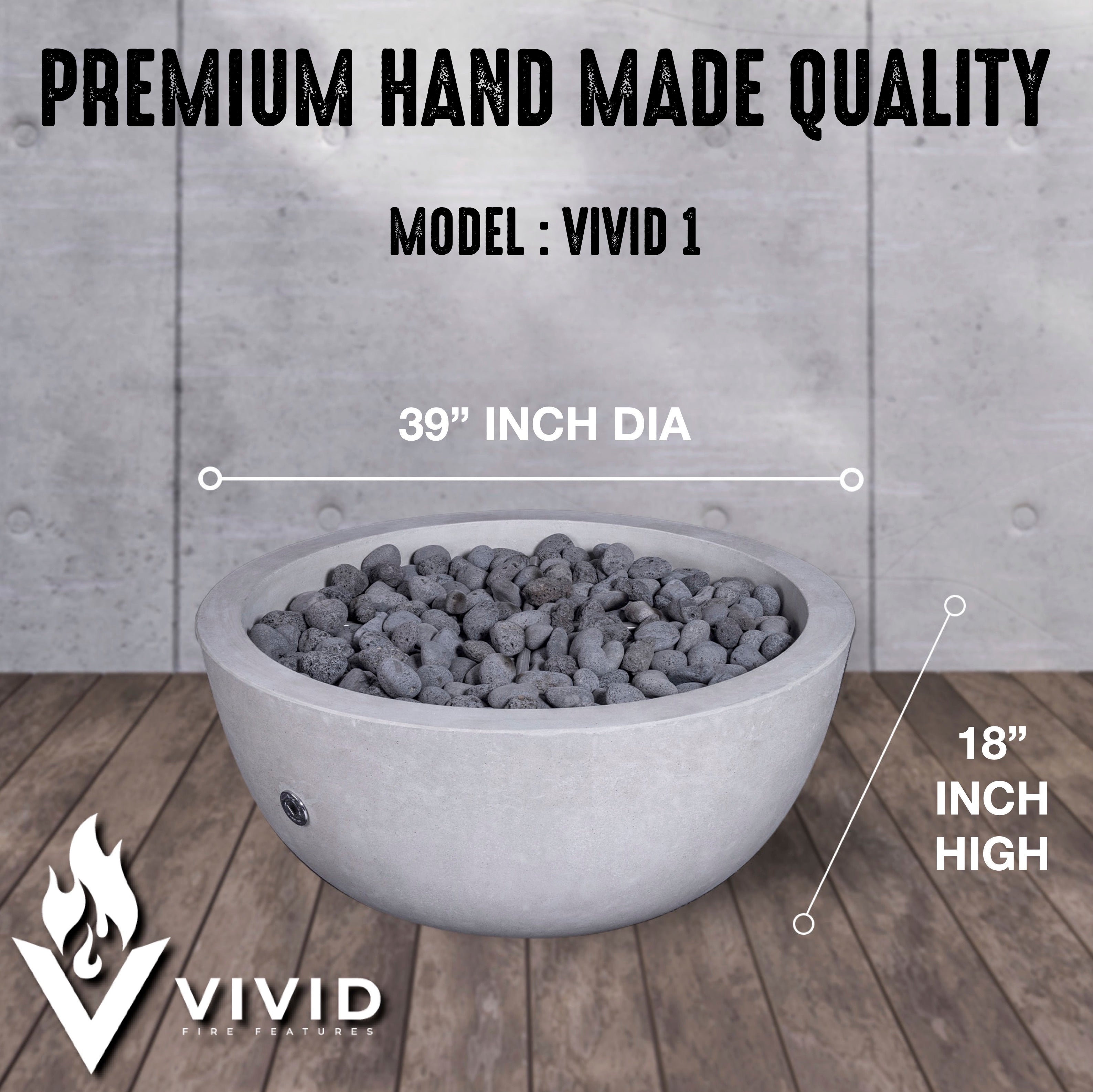 Vivid Heat Fire Pit Table Bowl - Thumbnail 4